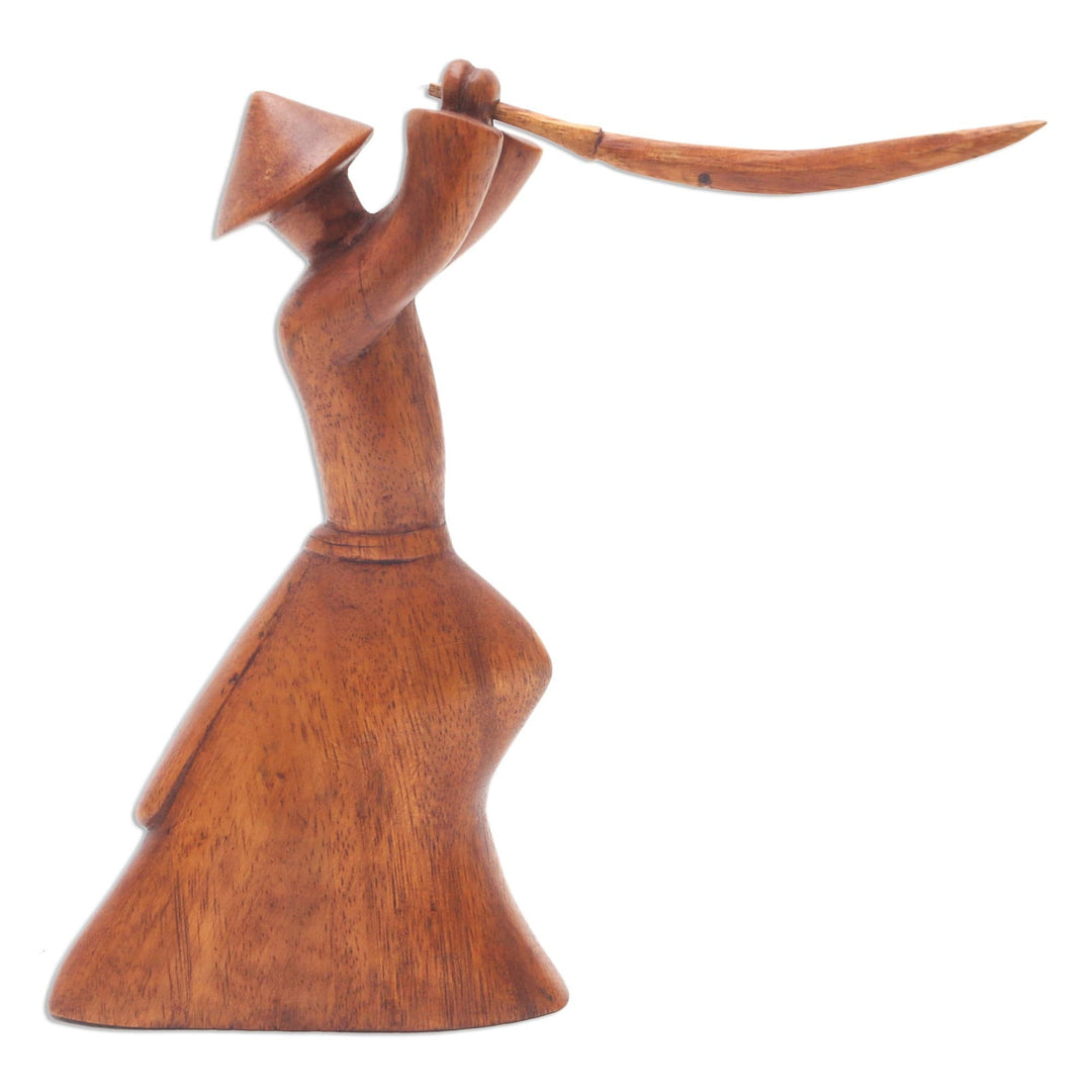 Wood sculpture - Samurai Strategy