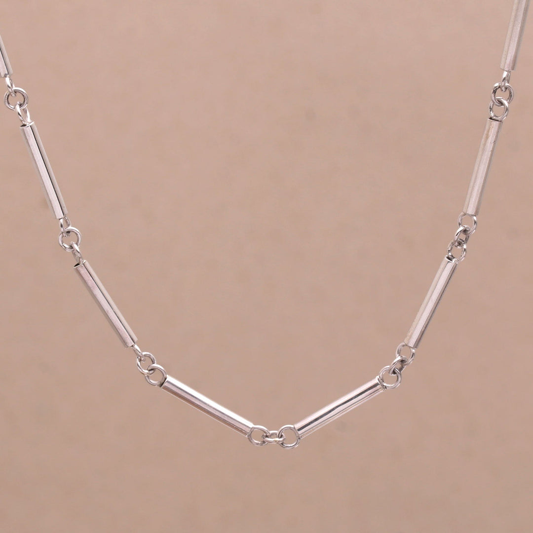 Sterling Silver Necklace from Indonesia - Driftwood