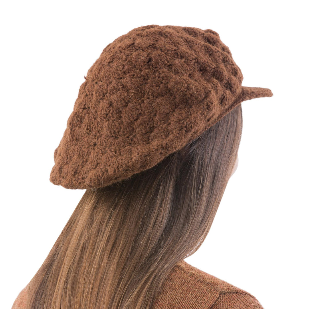 Artisan Crafted Alpaca Wool Cap - Chestnut Cap