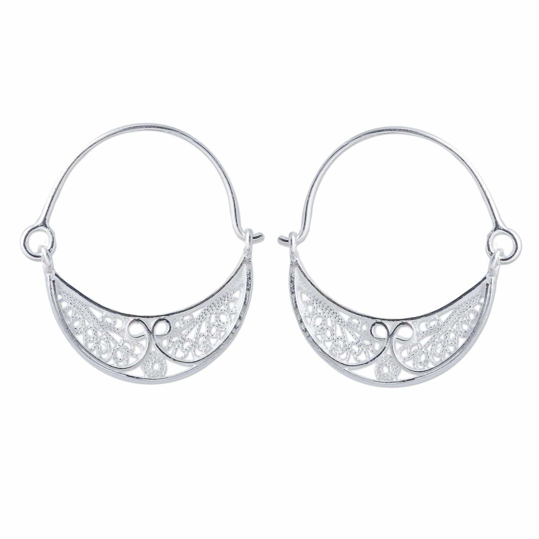 Collectible Sterling Silver Filigree Earrings - Fiesta