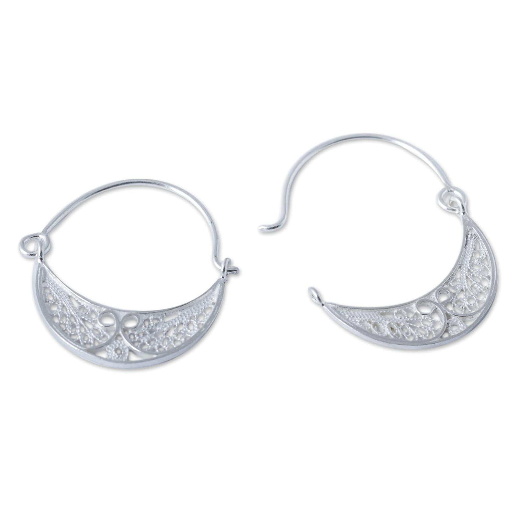 Collectible Sterling Silver Filigree Earrings - Fiesta