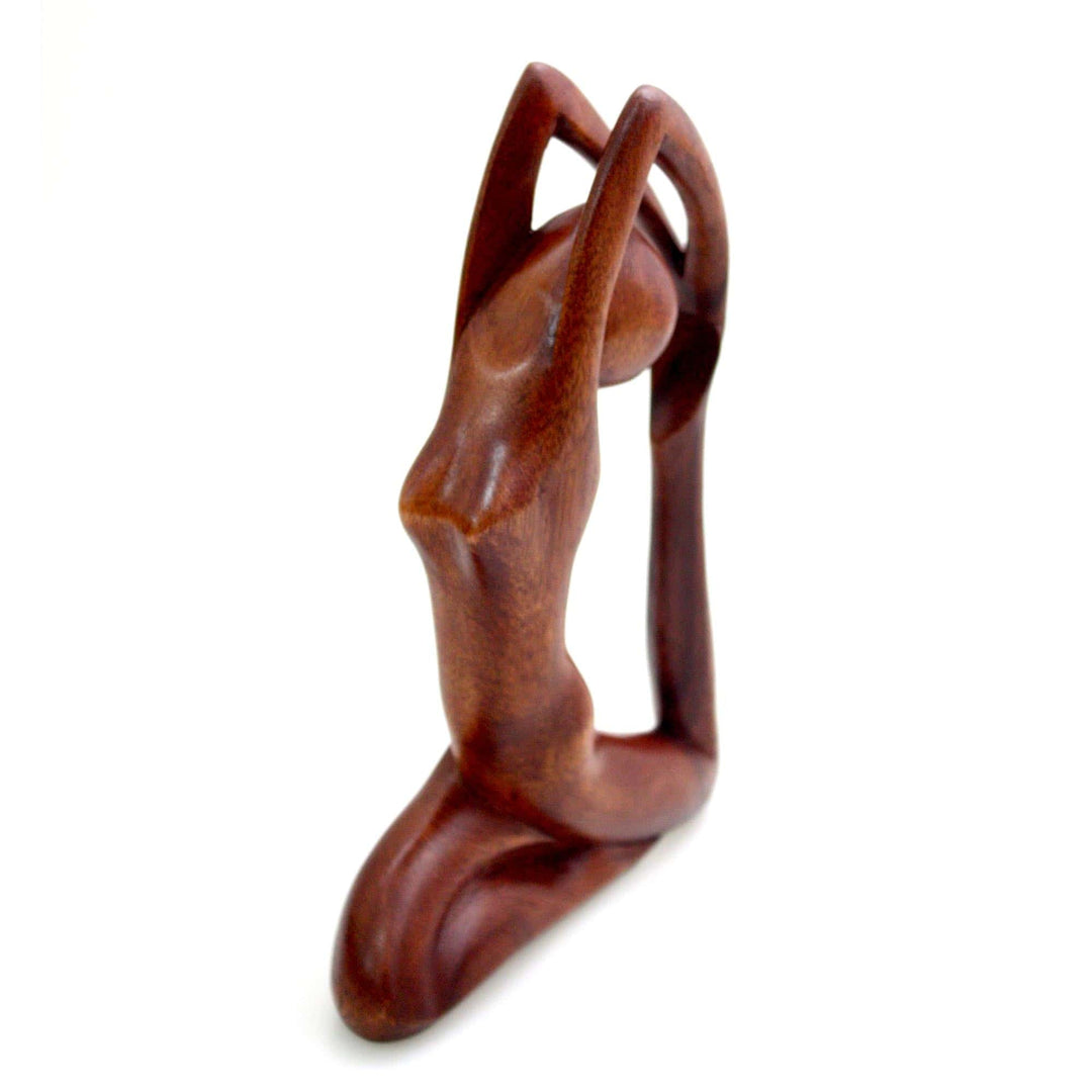 Hand Carved Original Wood Sculpture - Gymnastics