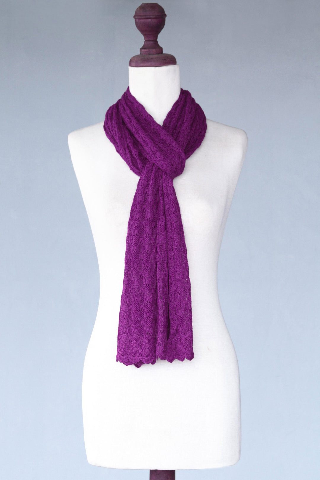 Alpaca blend scarf - Piura Lilac