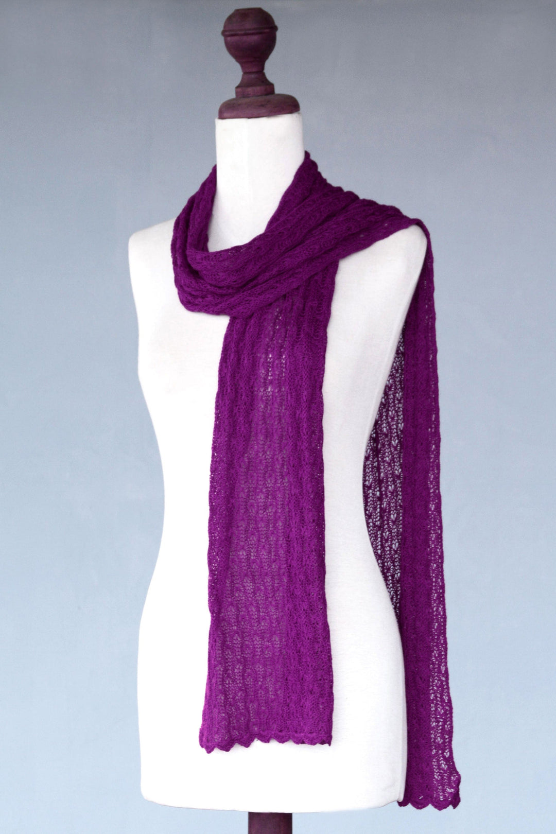 Alpaca blend scarf - Piura Lilac