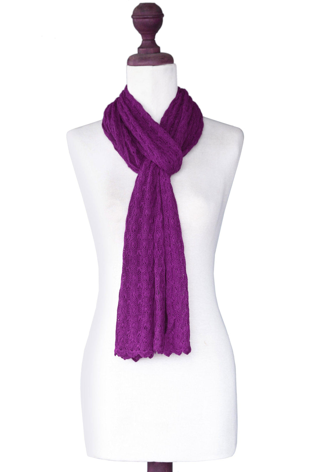 Alpaca blend scarf - Piura Lilac