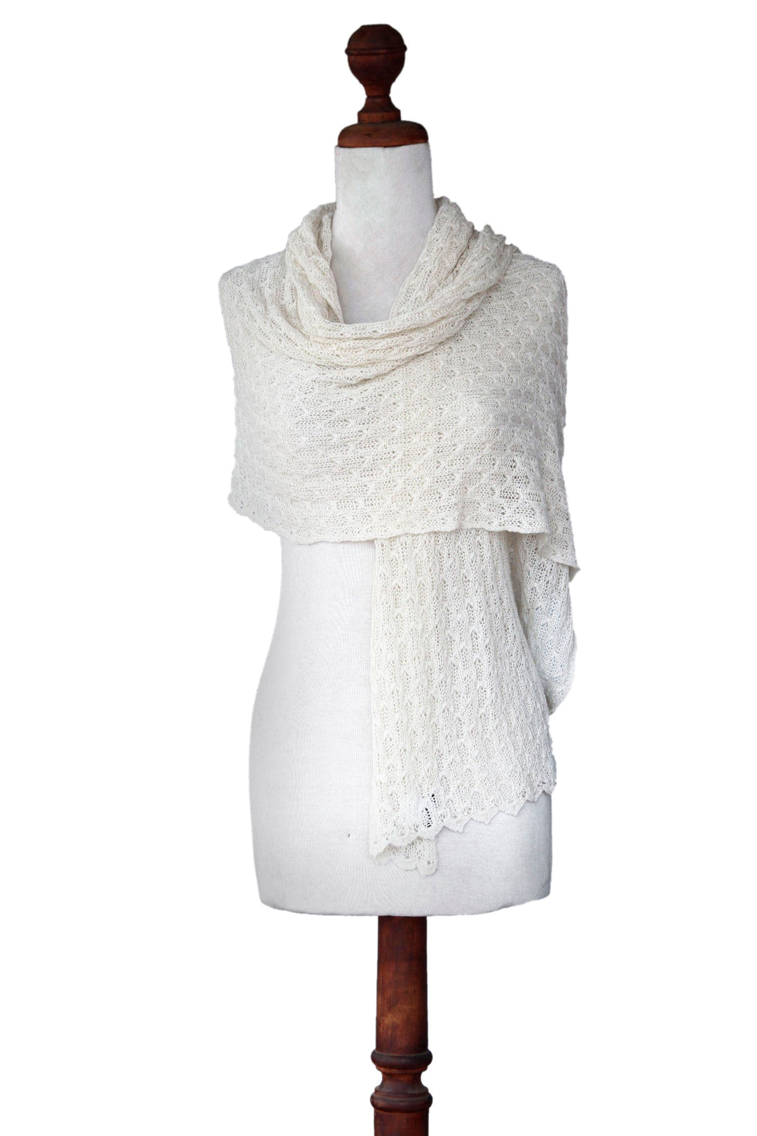 Pure Alpaca Wool Shawl from Peru - Muse