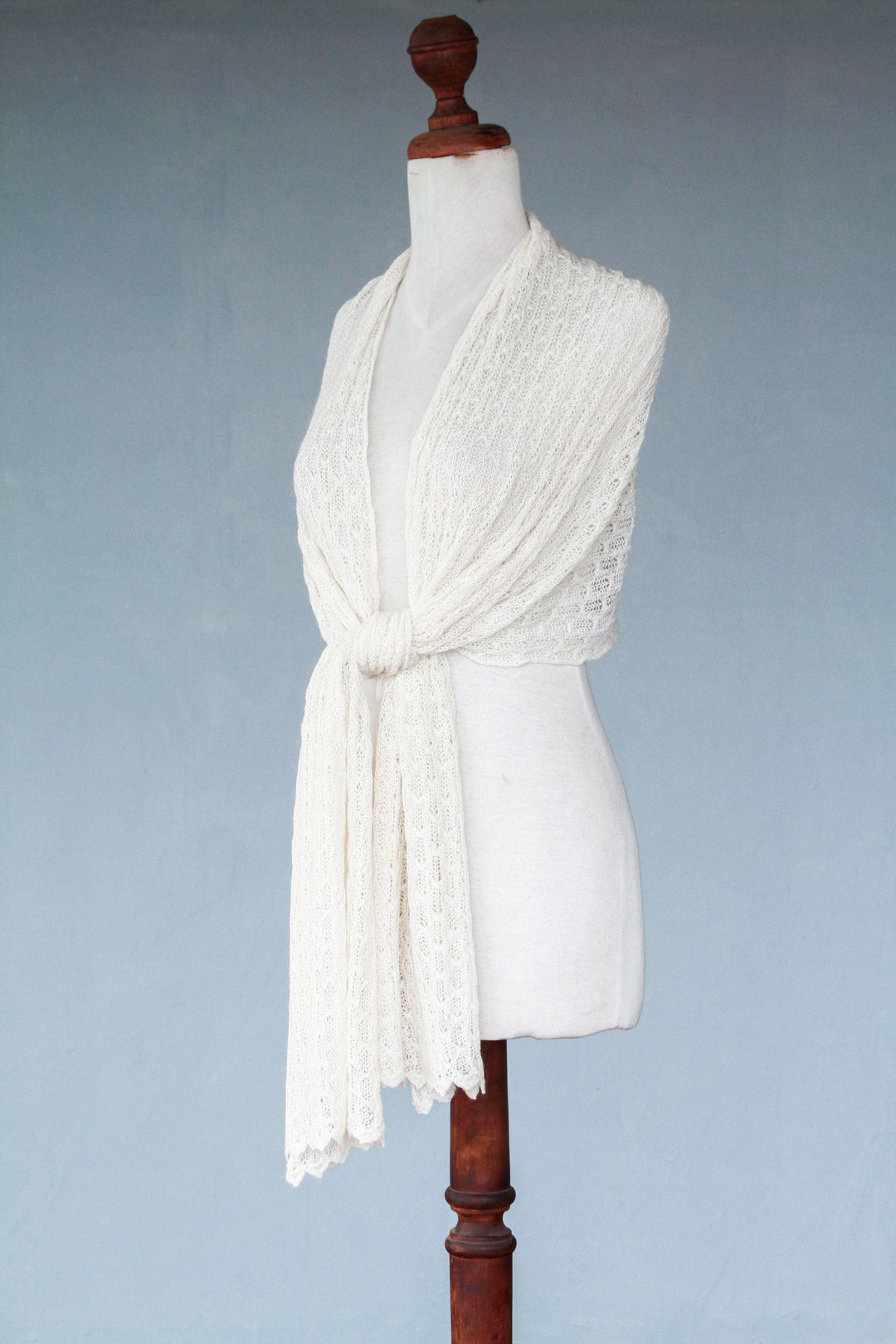 Pure Alpaca Wool Shawl from Peru - Muse