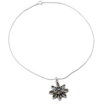 Women's Sterling Silver Peridot Jewelry - Sunflower Green