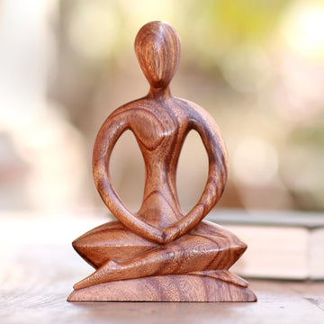 Wooden Sculpture - Meditative Calm