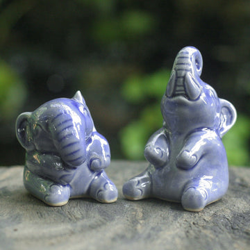 Happy Blue Elephants