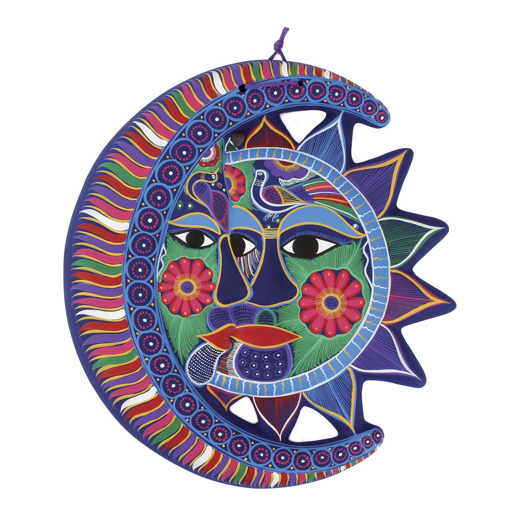 Unique Sun and Moon Ceramic Wall Art - Eclipse of Love