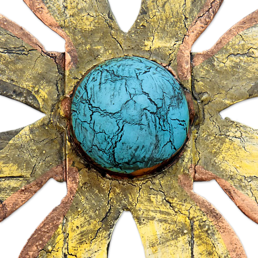 Steel Wall Sculpture Metal Art Handmade in Mexico - Mission Cross