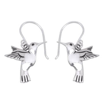 Fine Silver Bird Earrings