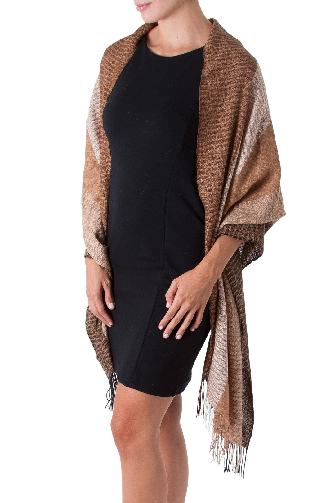 100% alpaca shawl - Huancayo Intensity