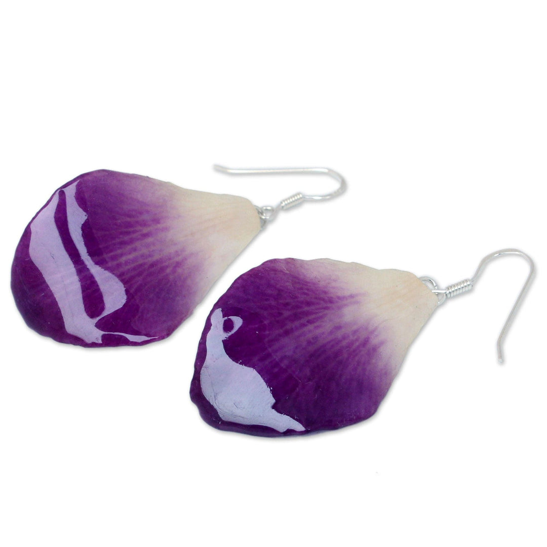 Natural Flower Dangle Earrings - Chiang Mai Beauty