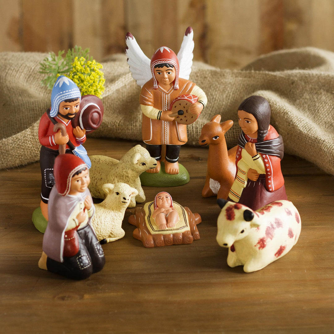 Ceramic Nativity Set - 2024 9 Piece