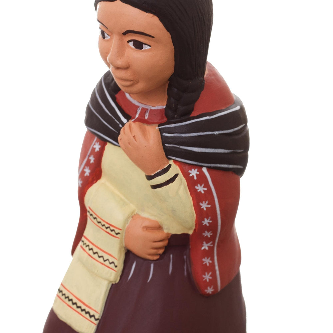 Ceramic nativity scene (9 Pieces) - Andean Christmas Joy