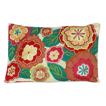 Floral Patterned Cushion Cover - Festival of Flowers