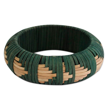 Handcrafted rattan bangle bracelet - Toward the Forest