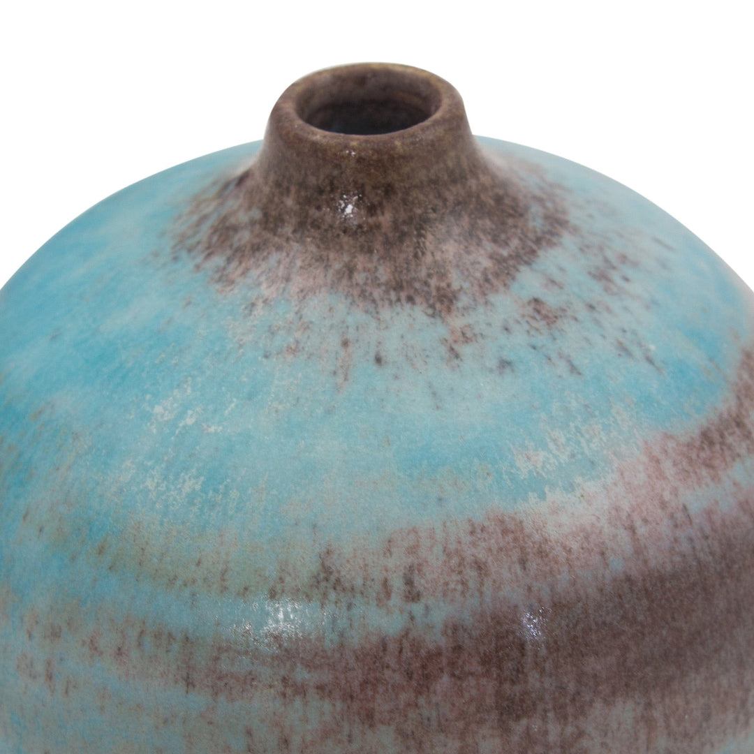 Ceramic Bud Vase Crafted by Hand (medium) - Turquoise Realm