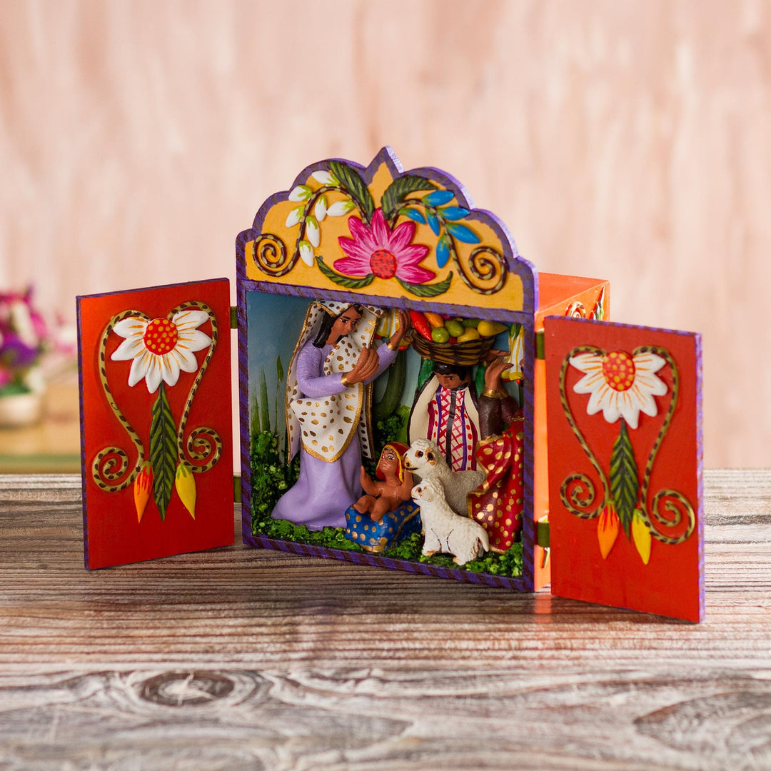 Hand Made Andean Nativity Scene - Andean Christmas Carol