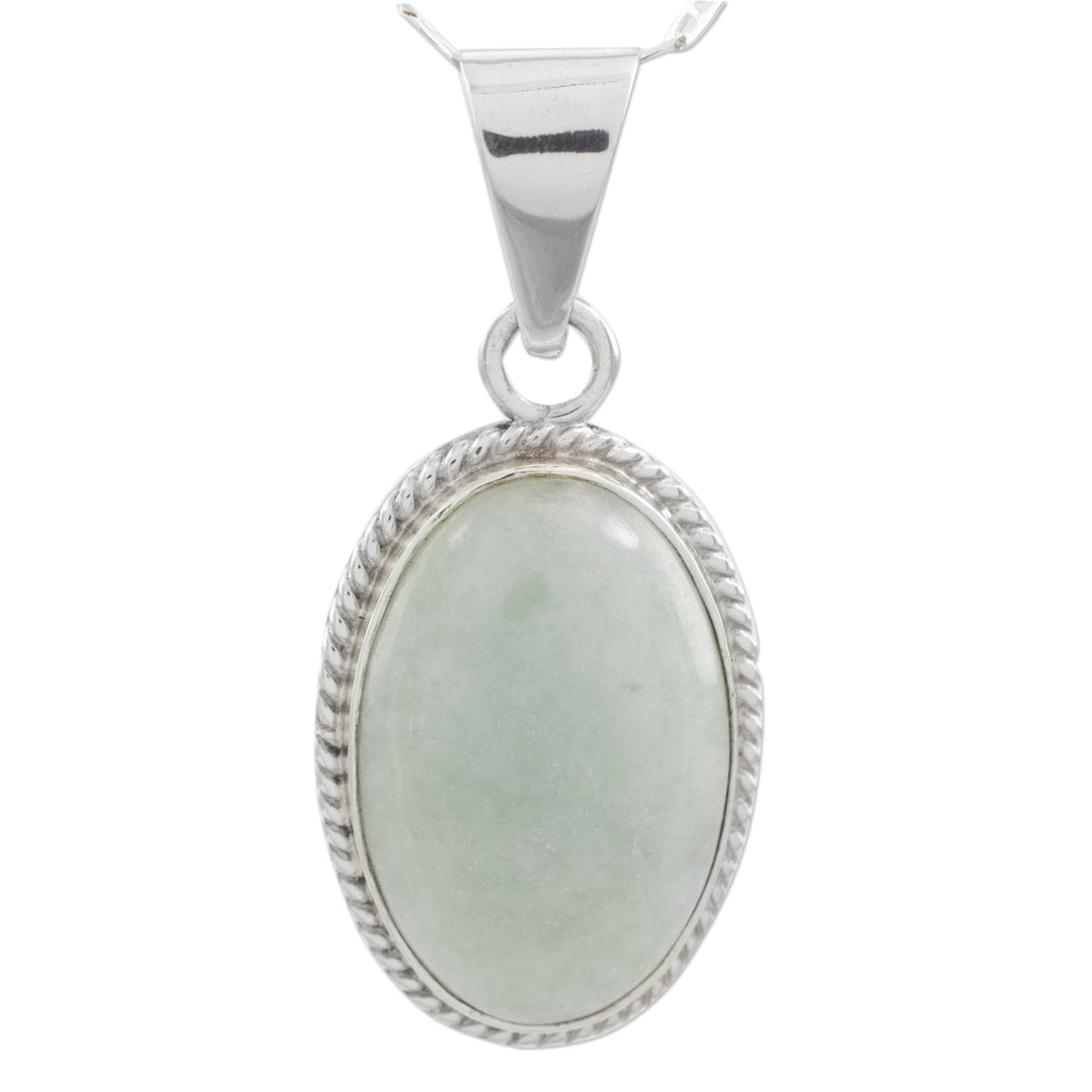 Artisan Crafted Green Jade Reversible Necklace - Green Toucan