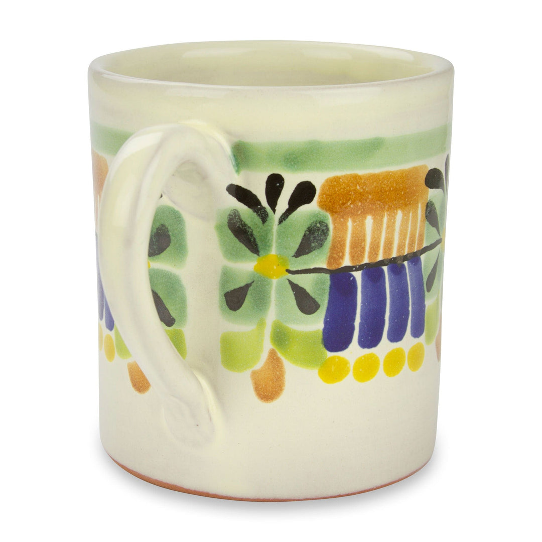 Majolica Ceramic Mugs Artisan Crafted in Mexico (Pair) - Acapulco