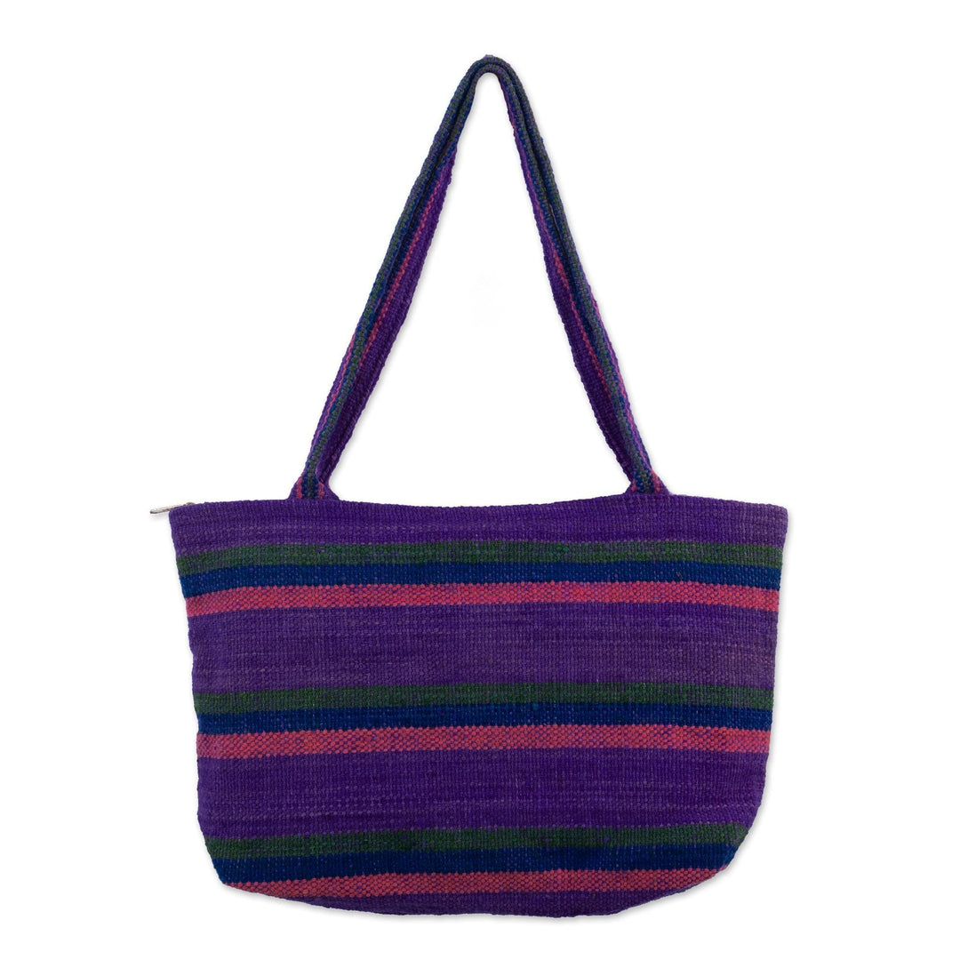 Fair Trade Hand Woven Shoulder Bag - Cajamarca Lily
