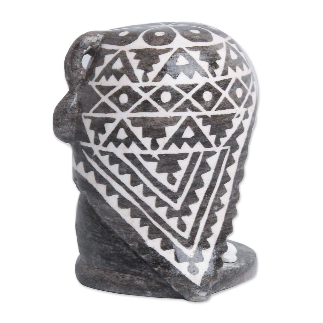 Unique Alabaster Stone Nativity Scene in a Chullo Hat - A Peruvian Christmas