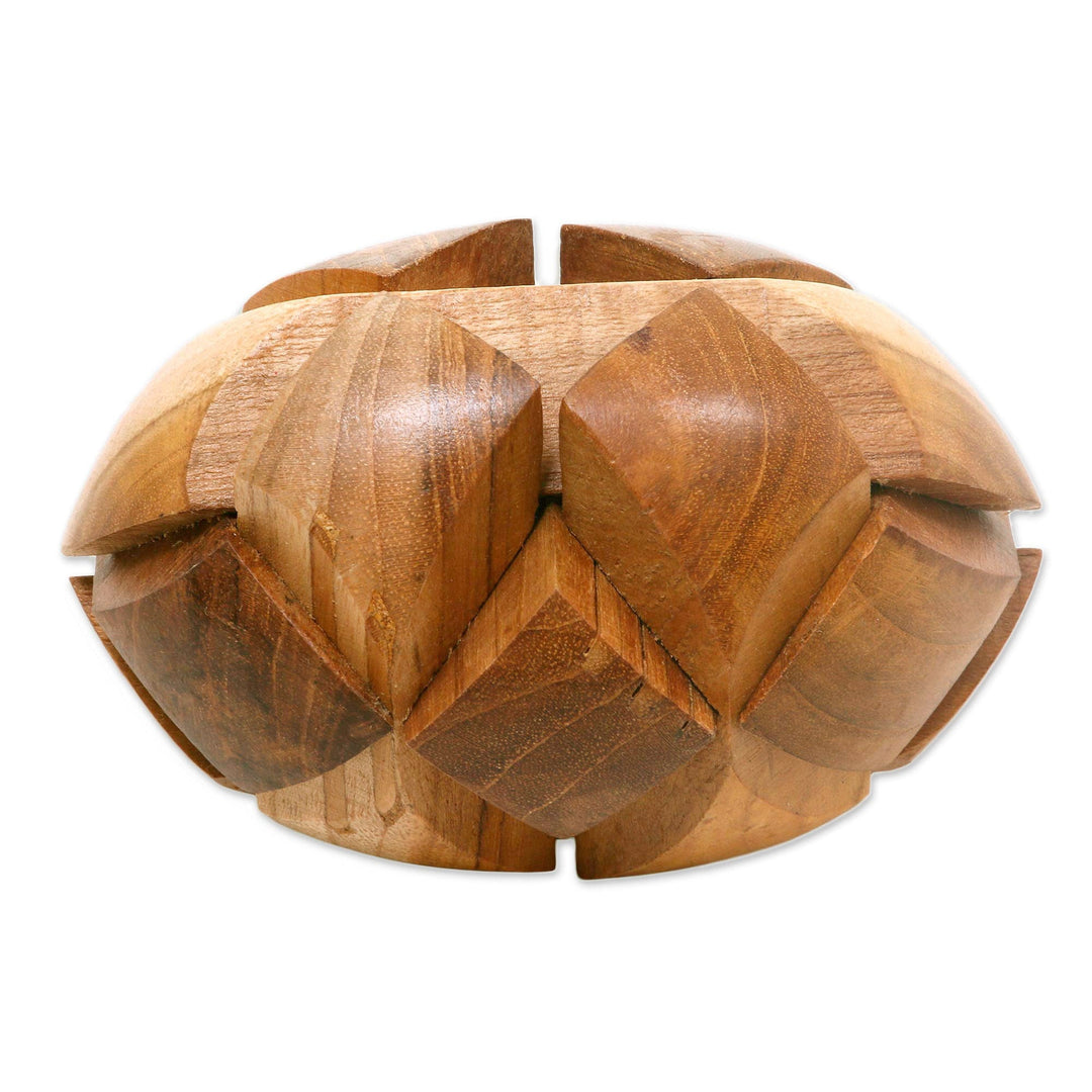 Artisan Crafted Wooden Puzzle or Executive Desk Game - Small Pillow