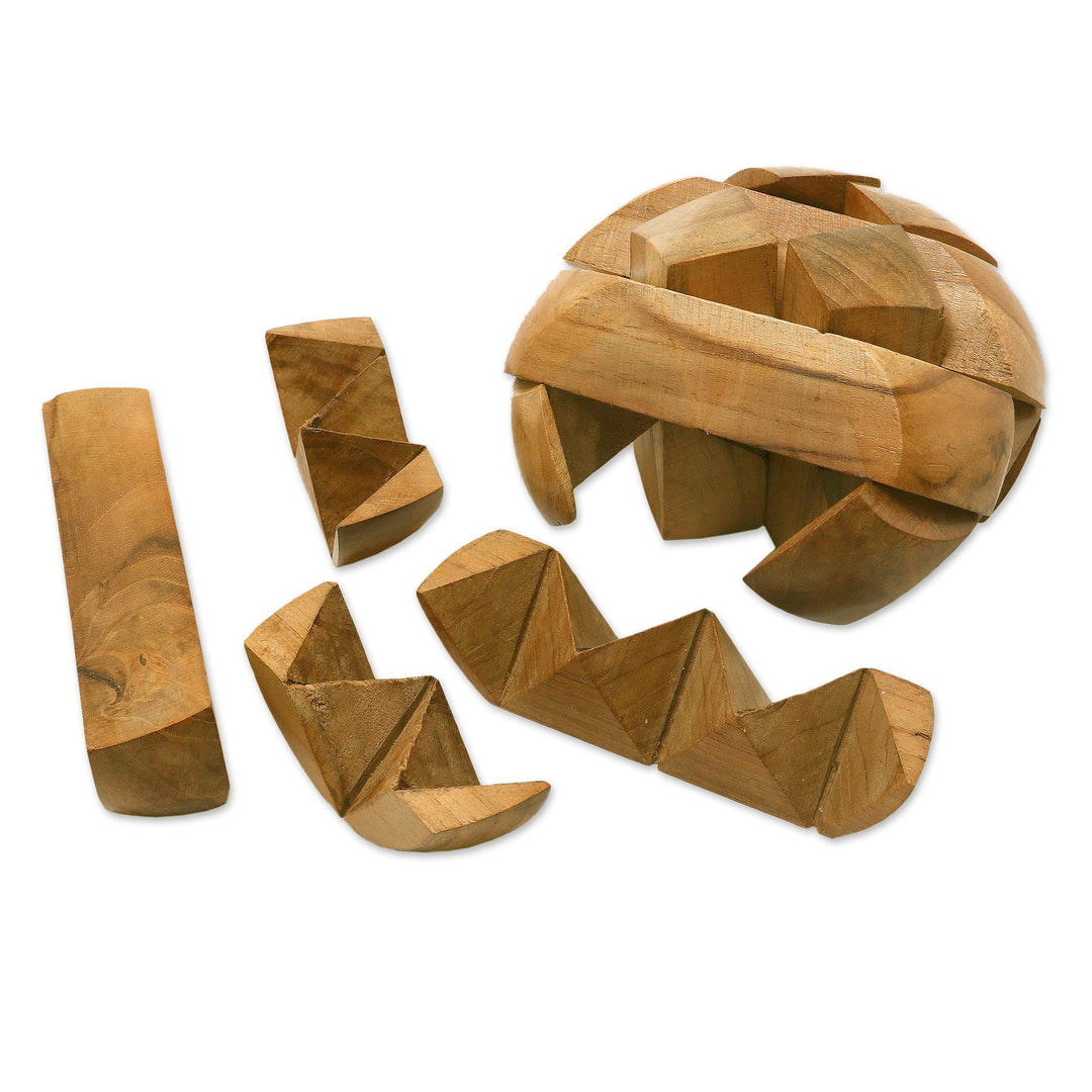 Artisan Crafted Wooden Puzzle or Executive Desk Game - Small Pillow