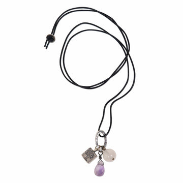 Hand Crafted Sterling Silver and Gemstone Charm Necklace - Banyan Tree