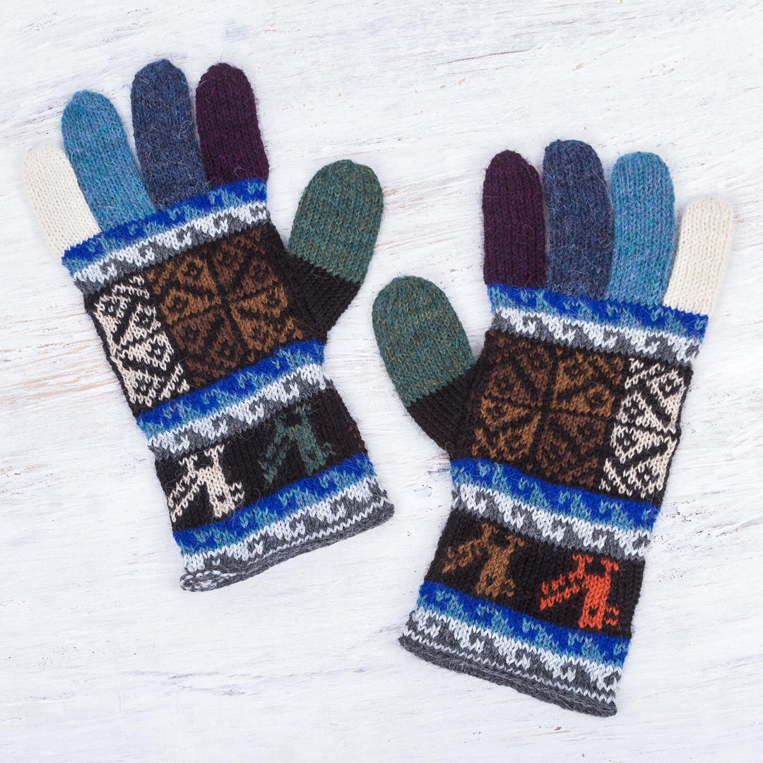 Peruvian Patchwork in Blue