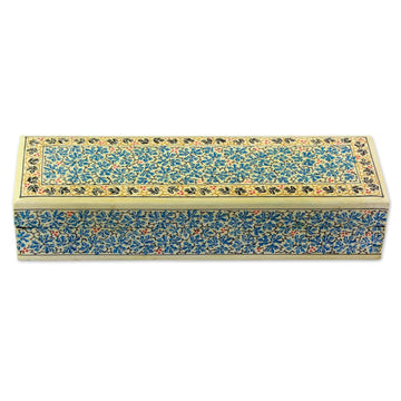 Oil Painted Willow Jewelry Box With Chinar Leaf Motifs - Chinar Charm
