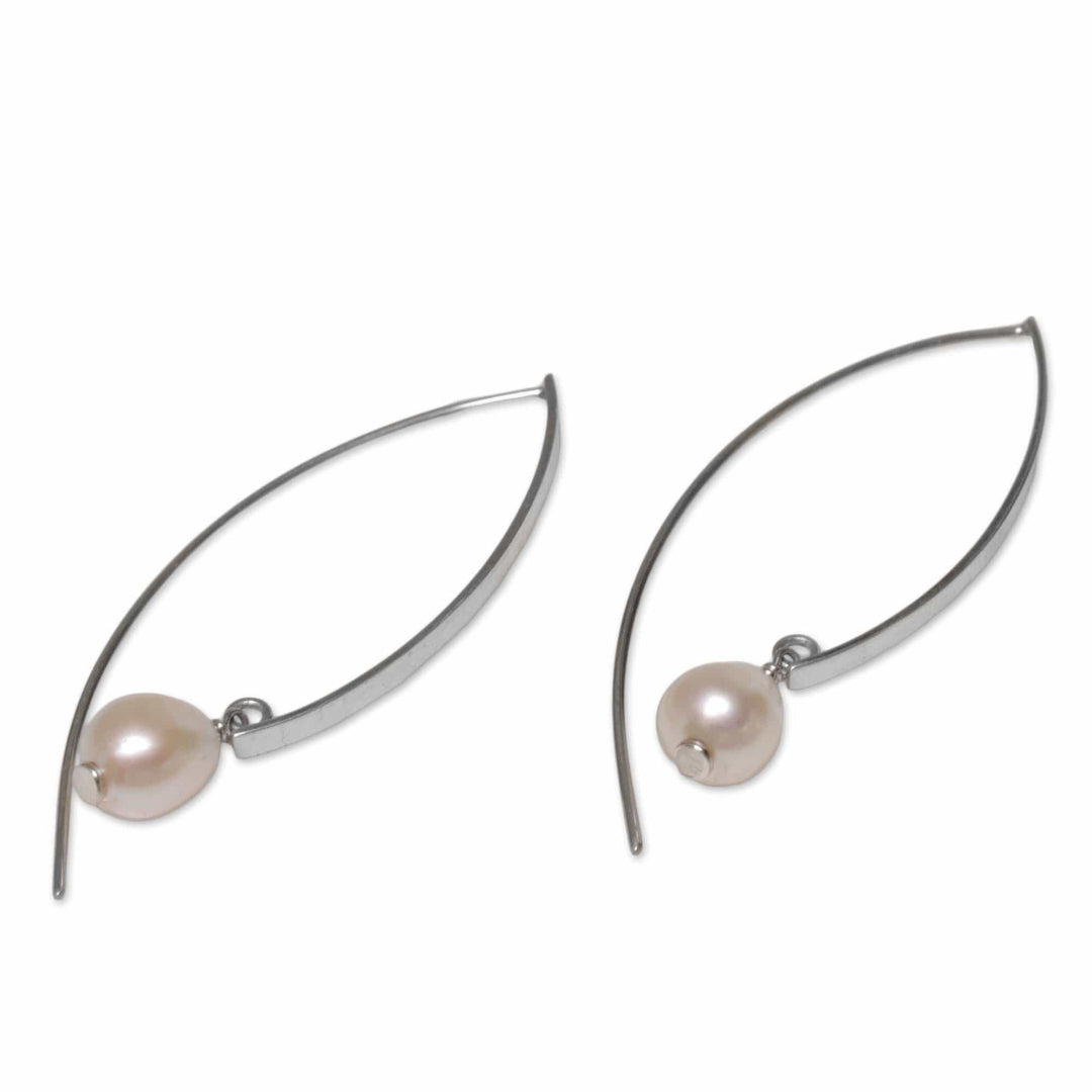 Sterling Silver and Cultured Pearl Drop Earrings - Ever After