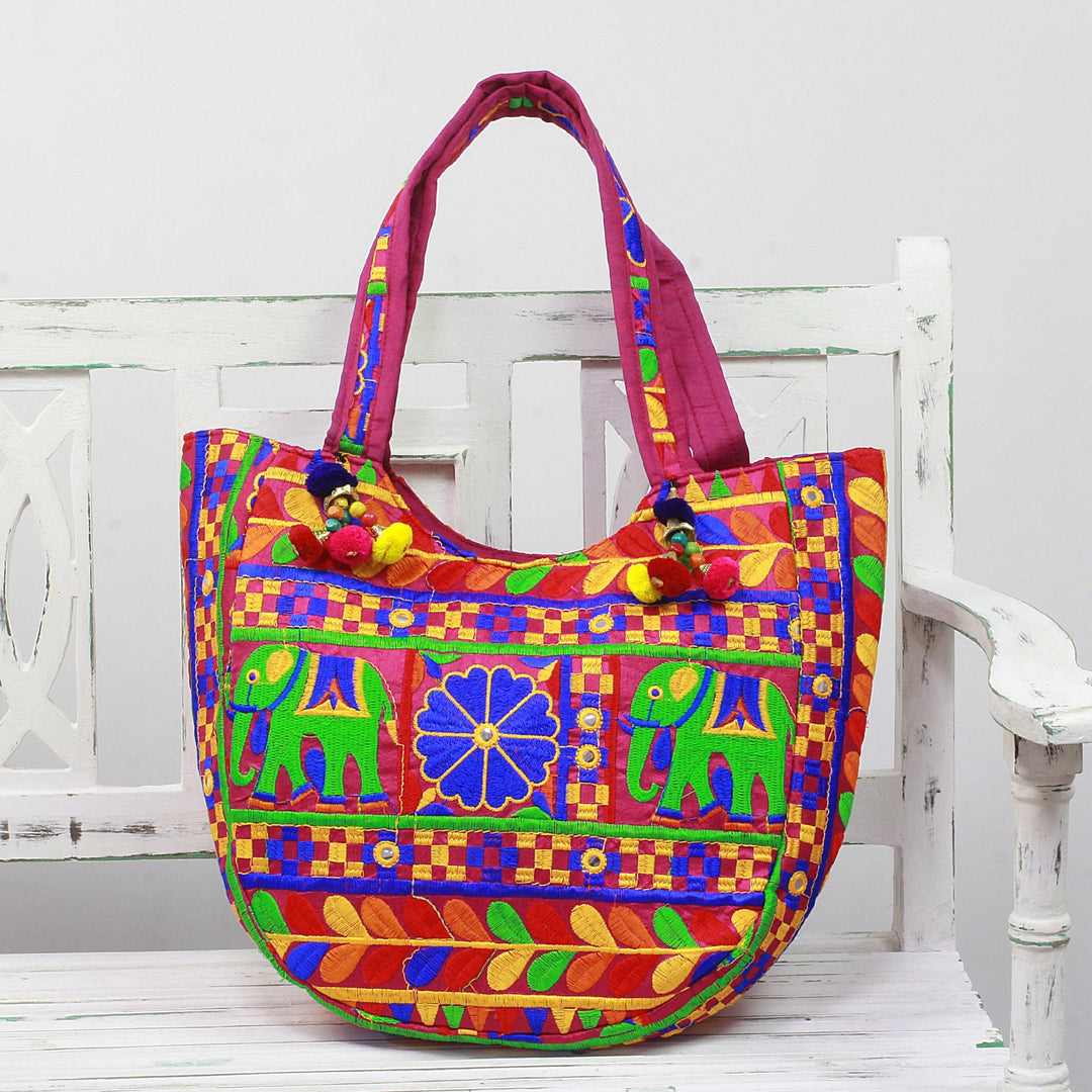 Elephant Flower in Fuchsia