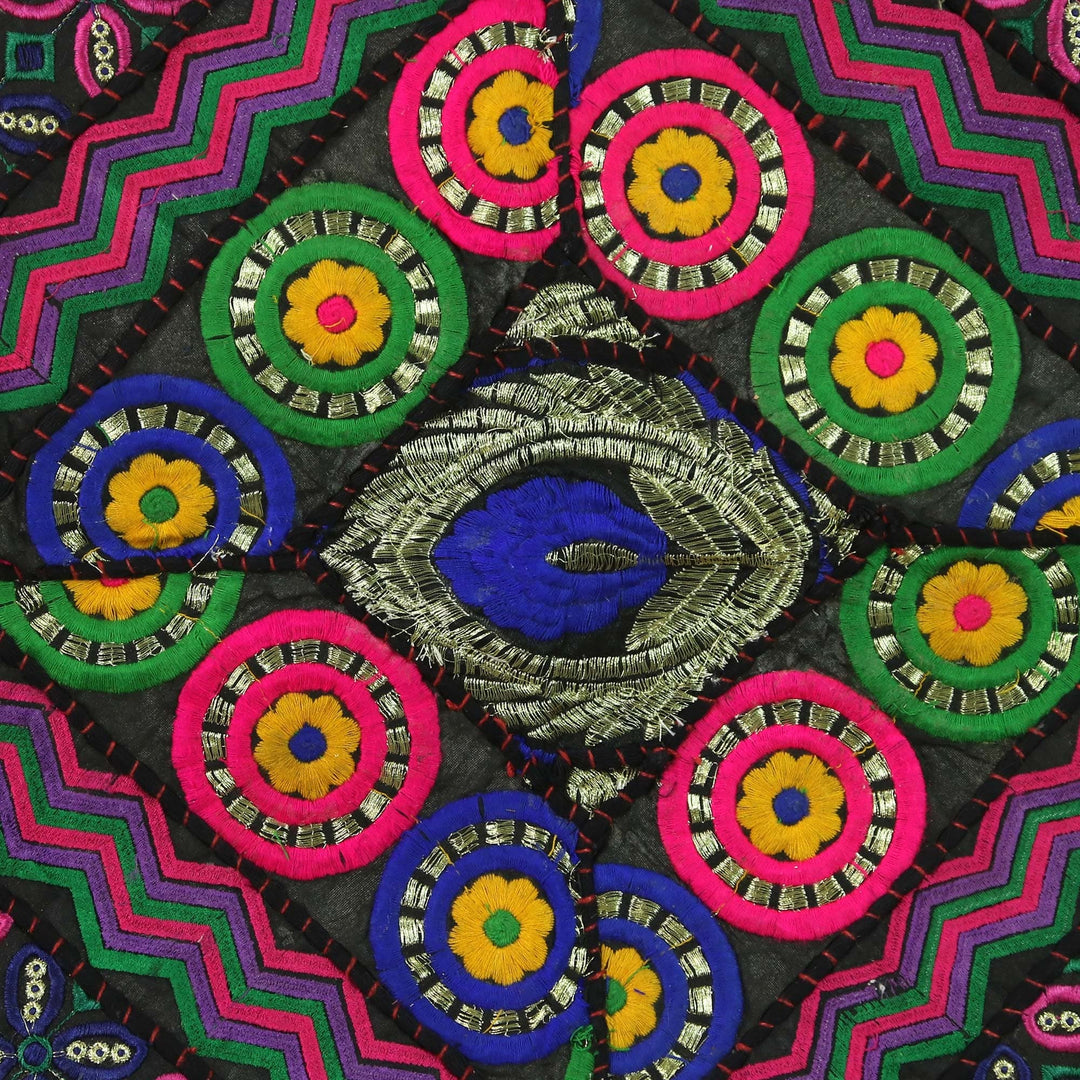 Recycled Patchwork Floral Wall Hanging - Floral Concierto