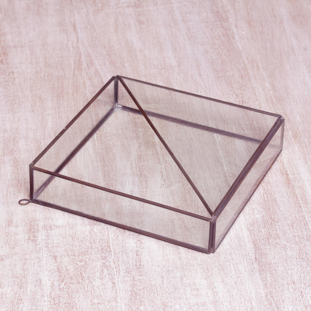 Handmade Javanese Glass and Brass Plant Terrarium - Garden Desire