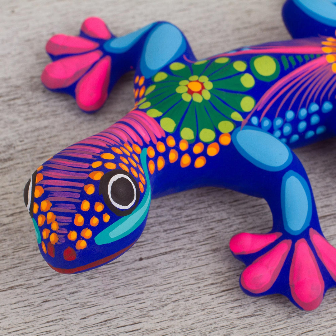 Hand Painted Mexican Ceramic Wall Art Lizards (Set of 3) - Lizard Fun