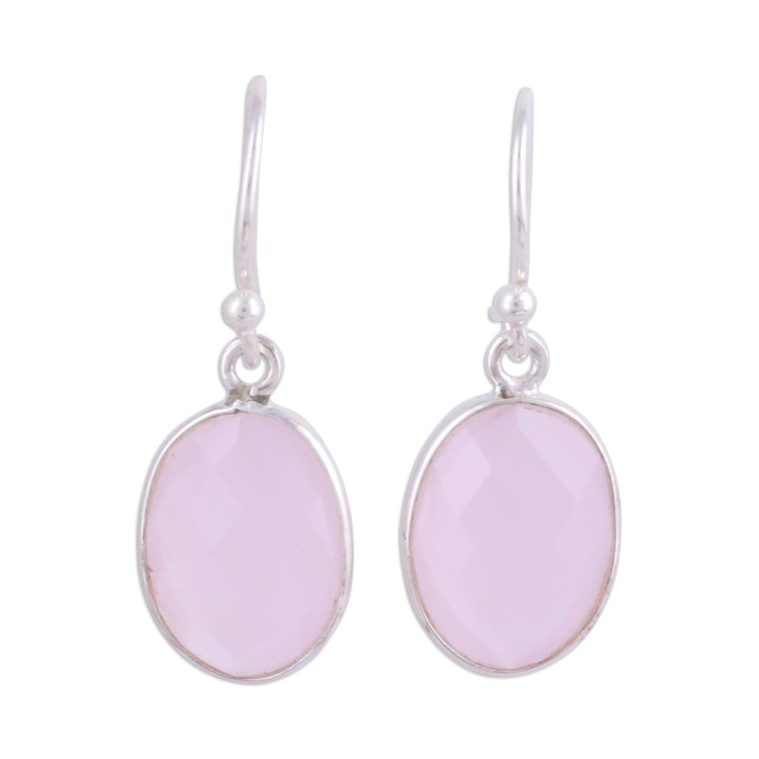 Faceted Rose Quartz Earrings Totaling 12 Carats - Bashful Rose