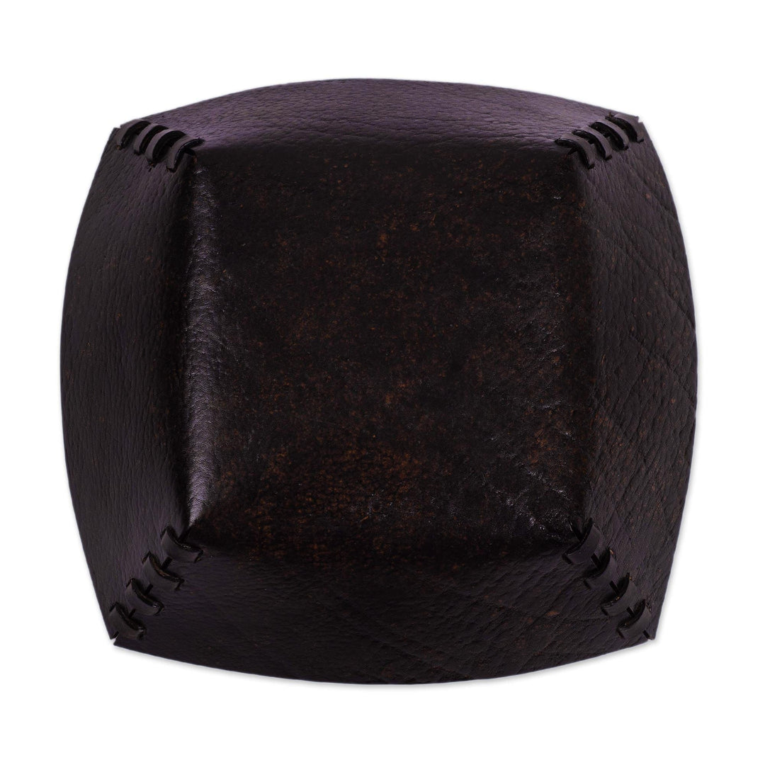 Pre-Hispanic Motif Handcrafted Tooled Leather Catchall - Kuelap Memories