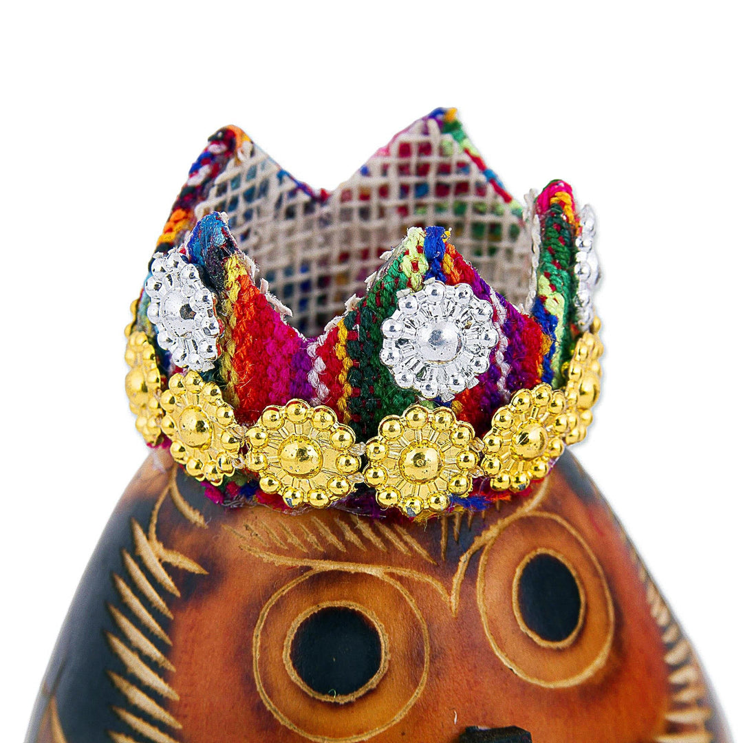 Owl Three Kings Gourd Figurines from Peru (Set of 3) - Three Kings