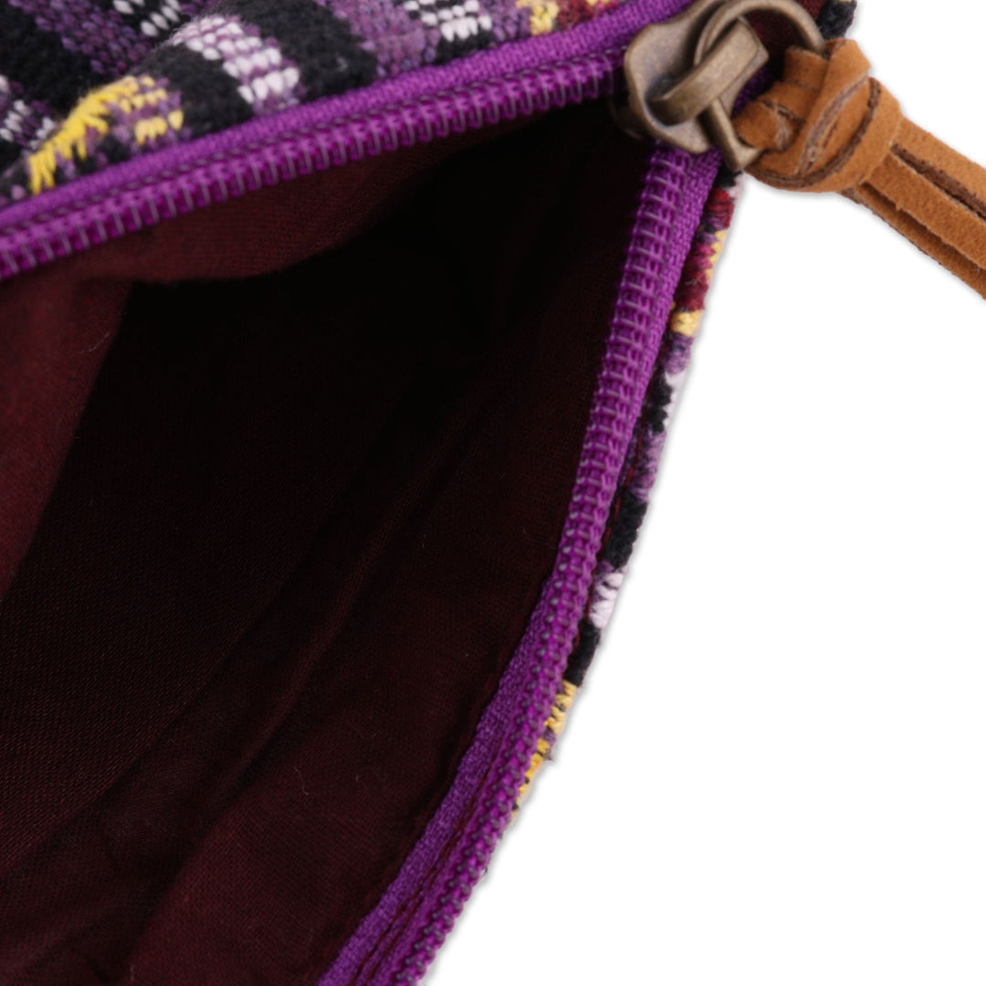 Handmade Versatile Striped Cotton Cosmetic Purse - Delhi Desire