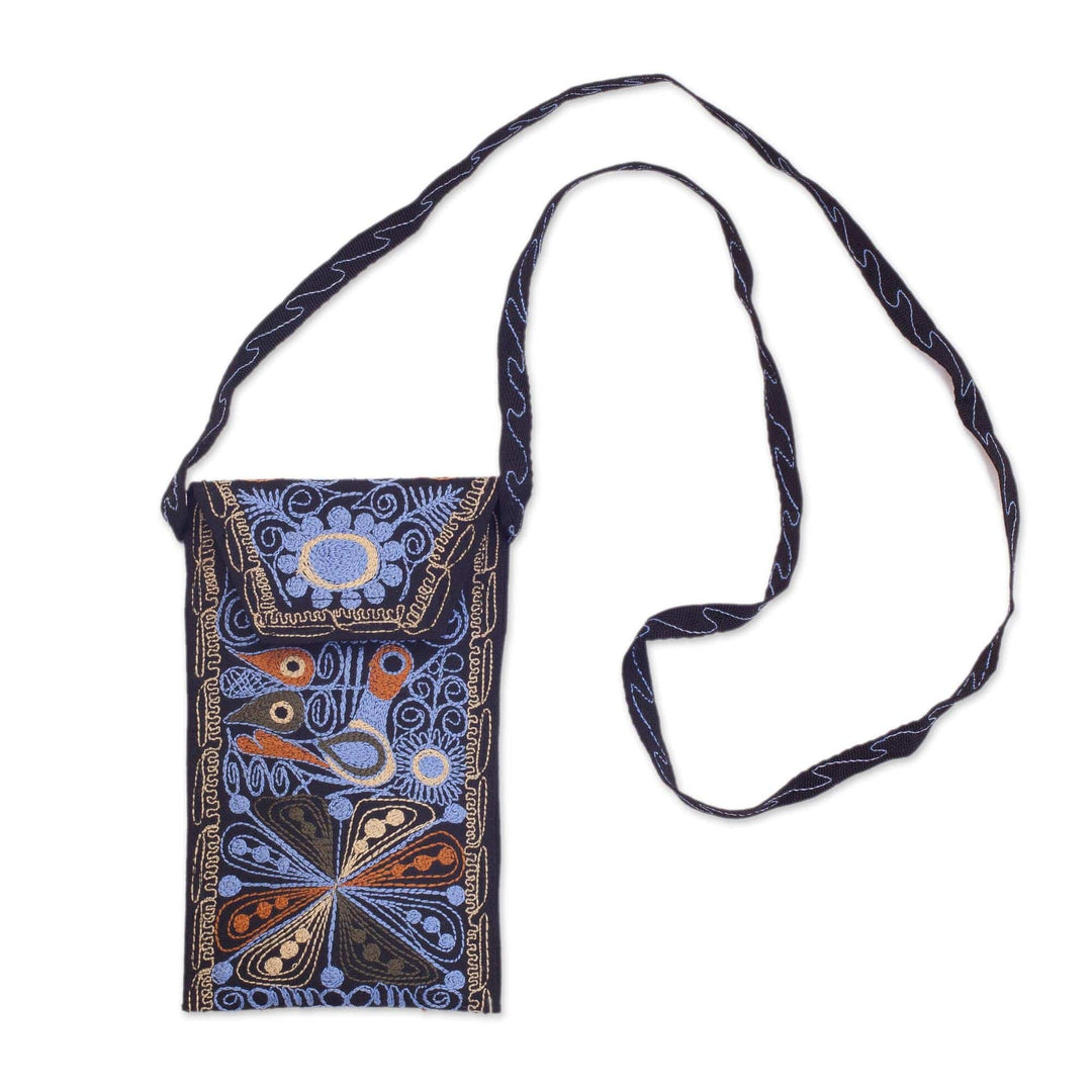 Handcrafted Embroidered Eyeglasses Case from Peru - Life in the Valley