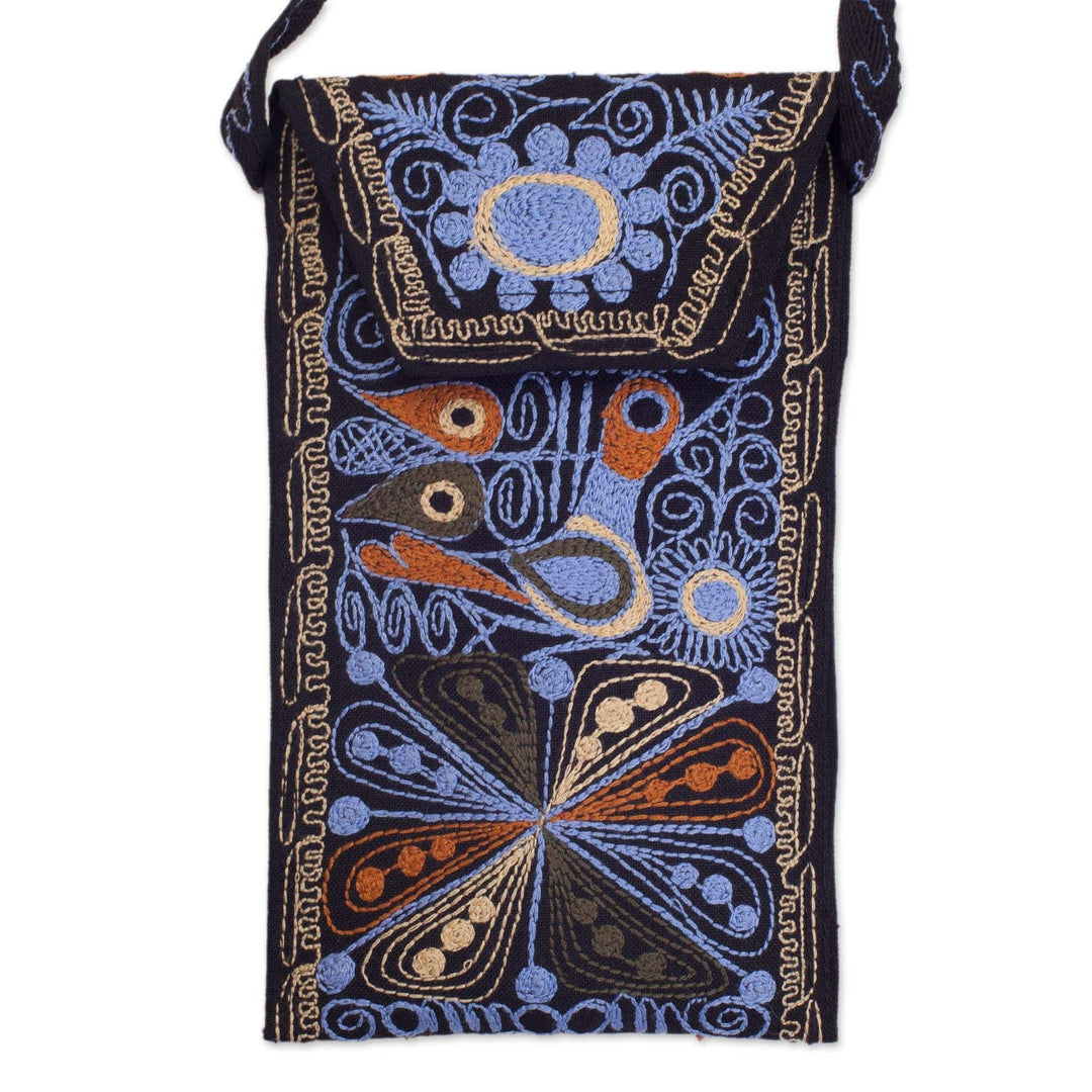 Handcrafted Embroidered Eyeglasses Case from Peru - Life in the Valley
