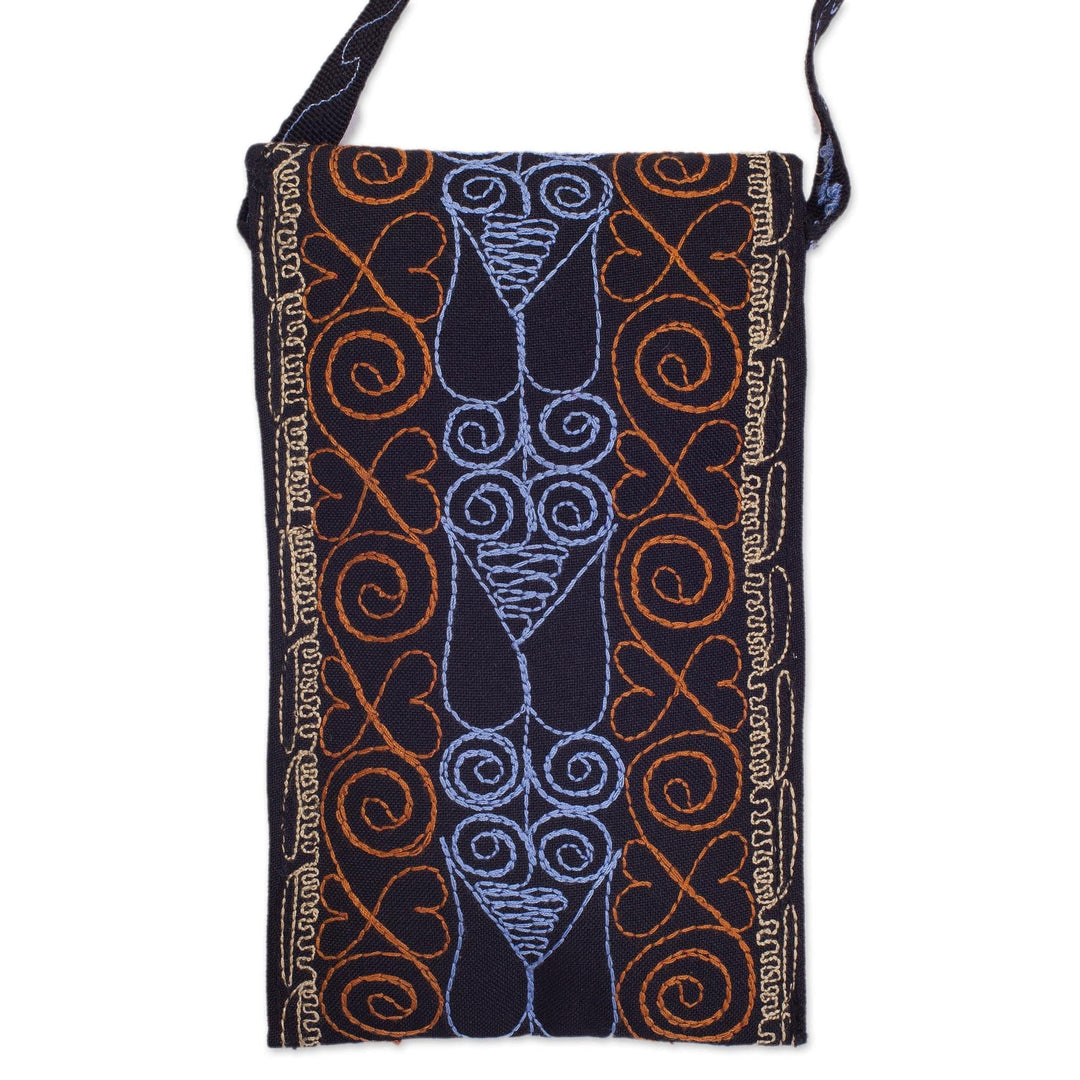 Handcrafted Embroidered Eyeglasses Case from Peru - Life in the Valley