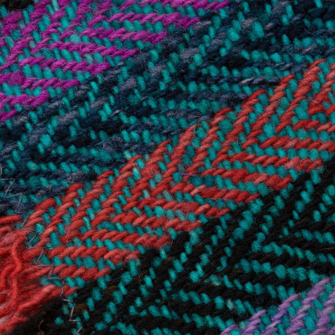 Six Striped Wool Placemats - Jungle Joy