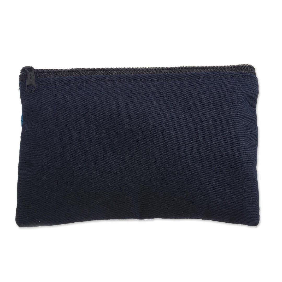 Colorful Andean Dawn Cotton Blend Appliqué Pencil Case - Andes at Dawn