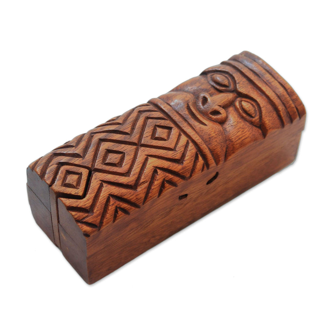 Ethnic Suar Wood Puzzle Box from Bali - Ethnic Tribe