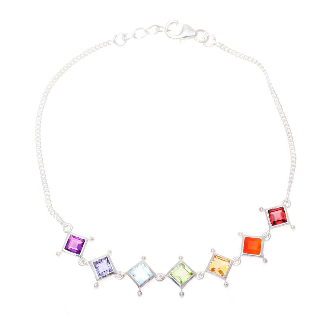 Multi-Gemstone Chakra Bracelet - Wellness